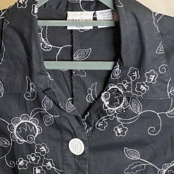 BUNDLE 3 FOR $18 Carolina Colours Stretch Sleeveless Shirt 14/16 Embroidered - Picture 12 of 14